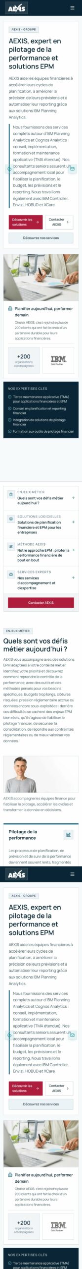 Aexis : version mobile