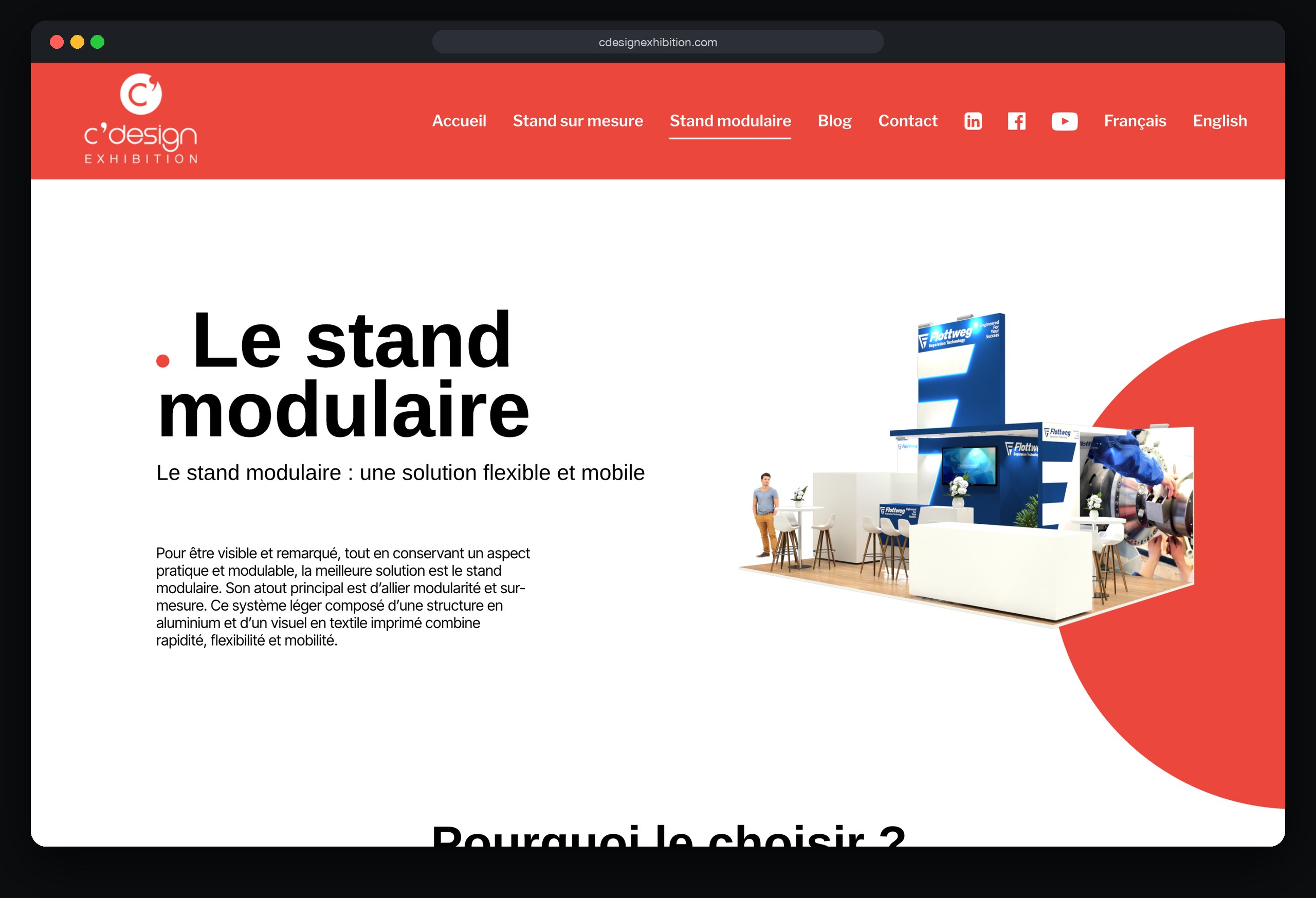 C'design Exhibition : page Stand modulaire