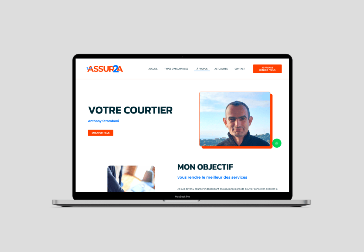 Création Site - ASSUR2A - Digital Jouss'