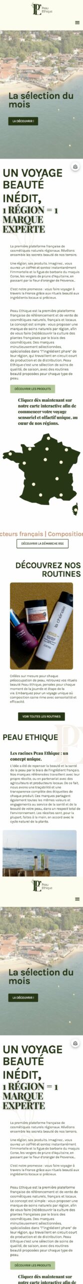 Peau Éthique : version mobile