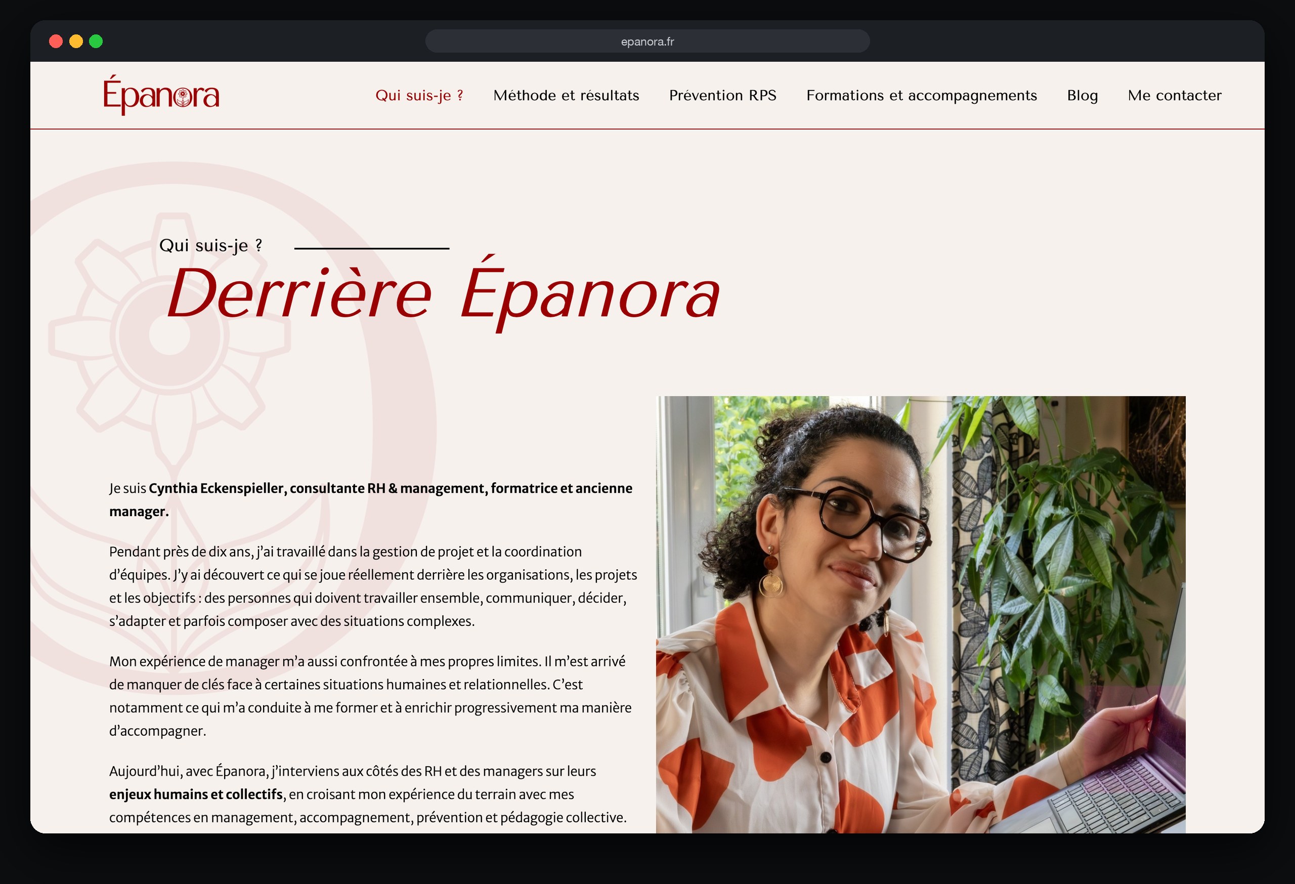 Épanora 2 Épanora : page Qui suis je