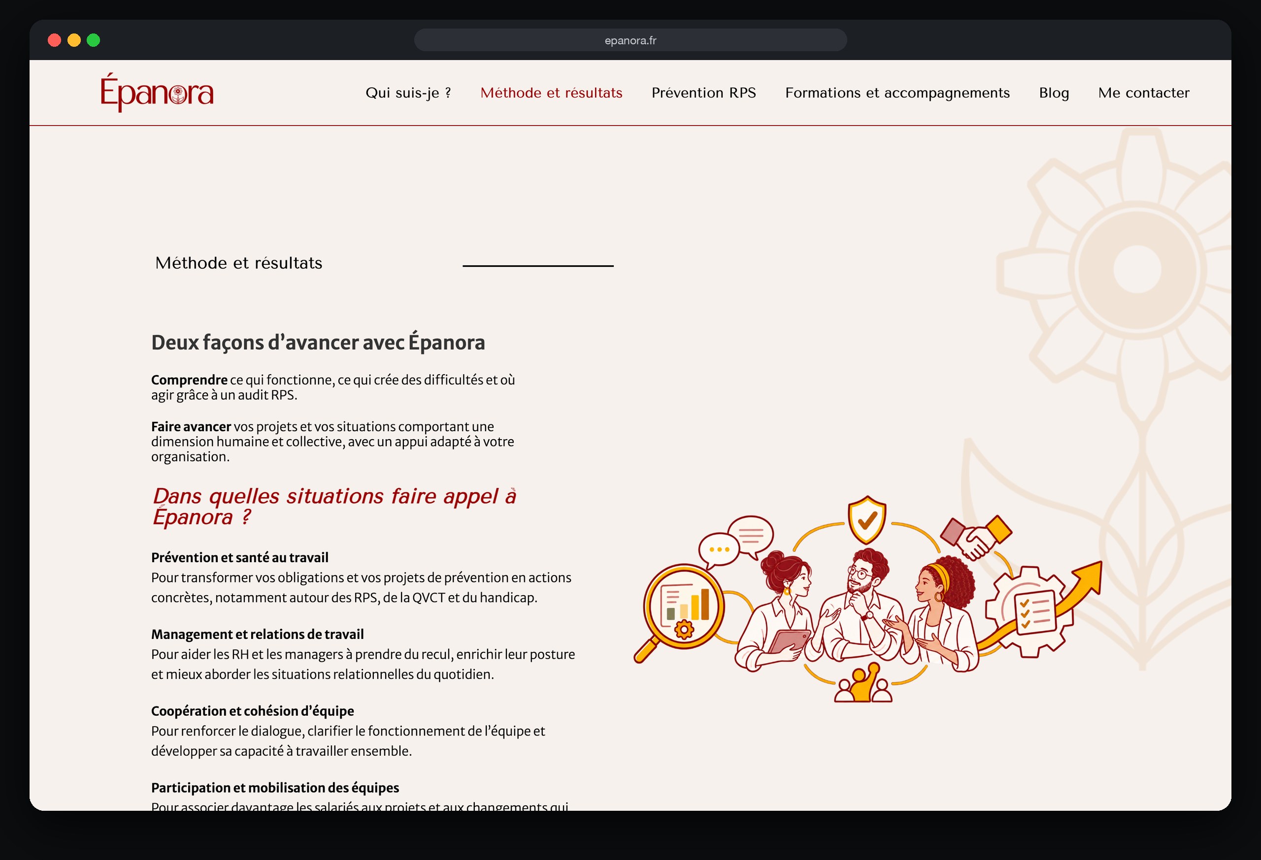 Épanora 3 Épanora : page Methode et resultats