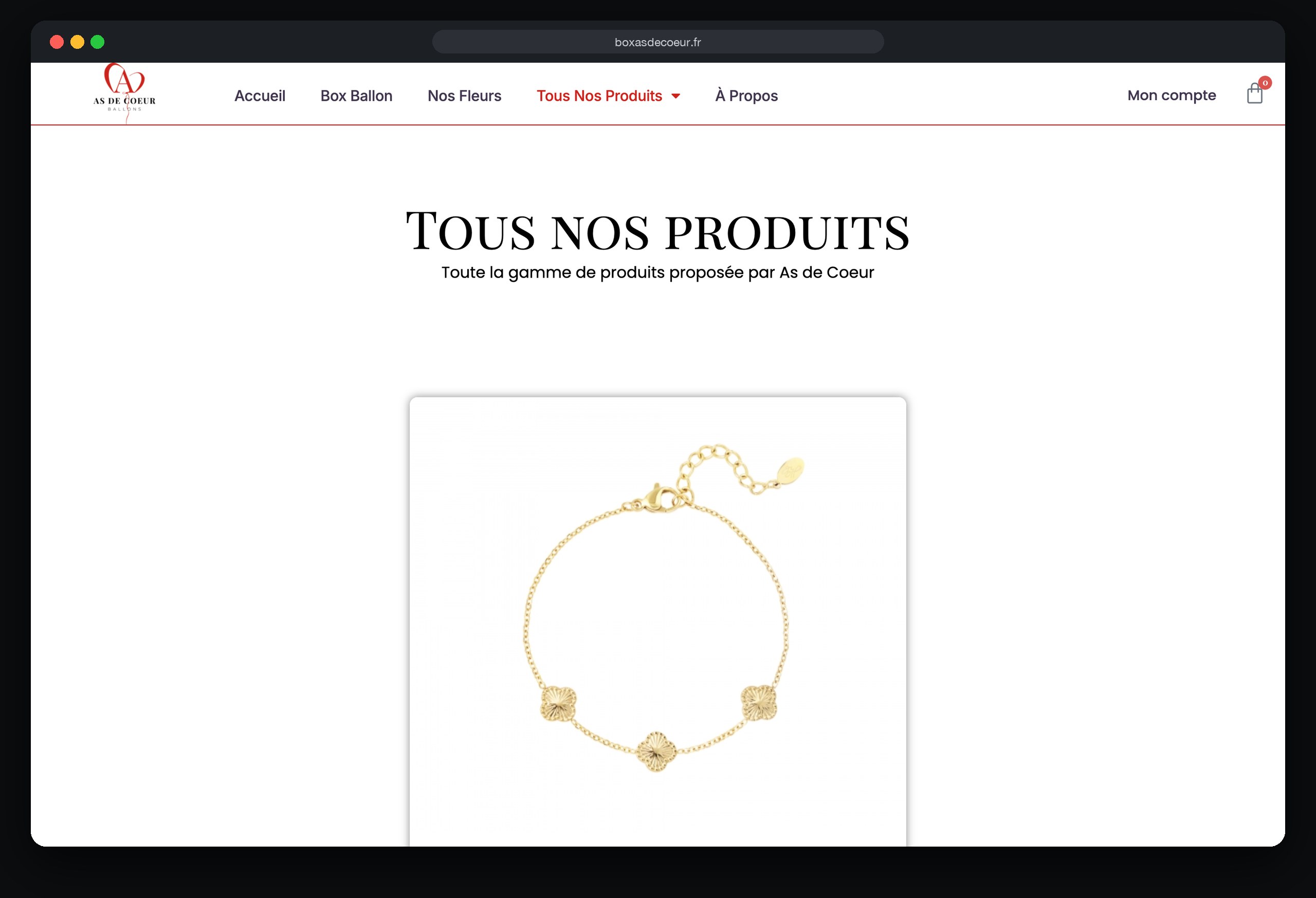 As de Cœur : page Autres produits