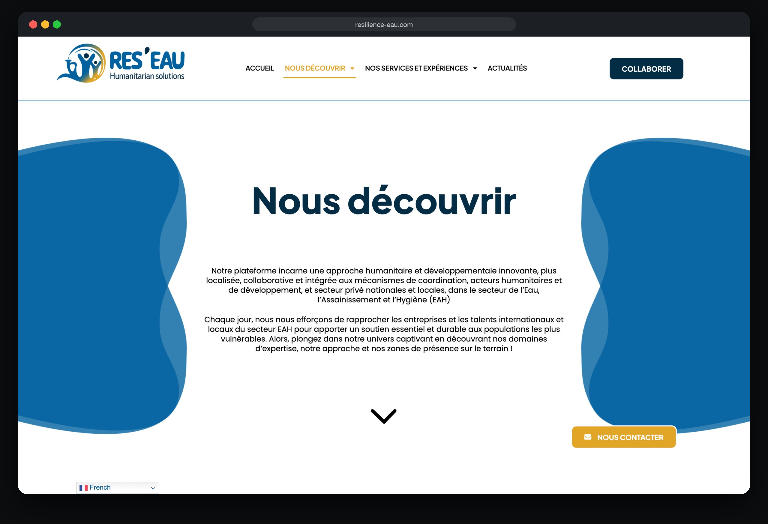 Res'Eau 2 Res'Eau : page Nous decouvrir