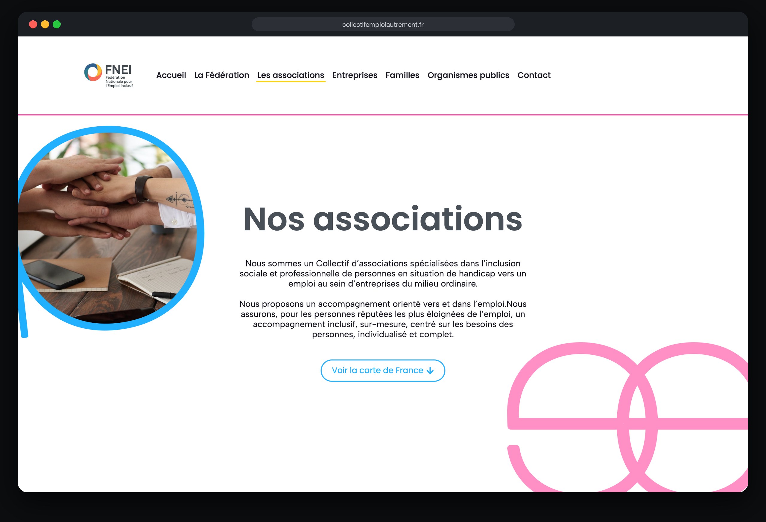 Accompagner en emploi autrement : page Les associations