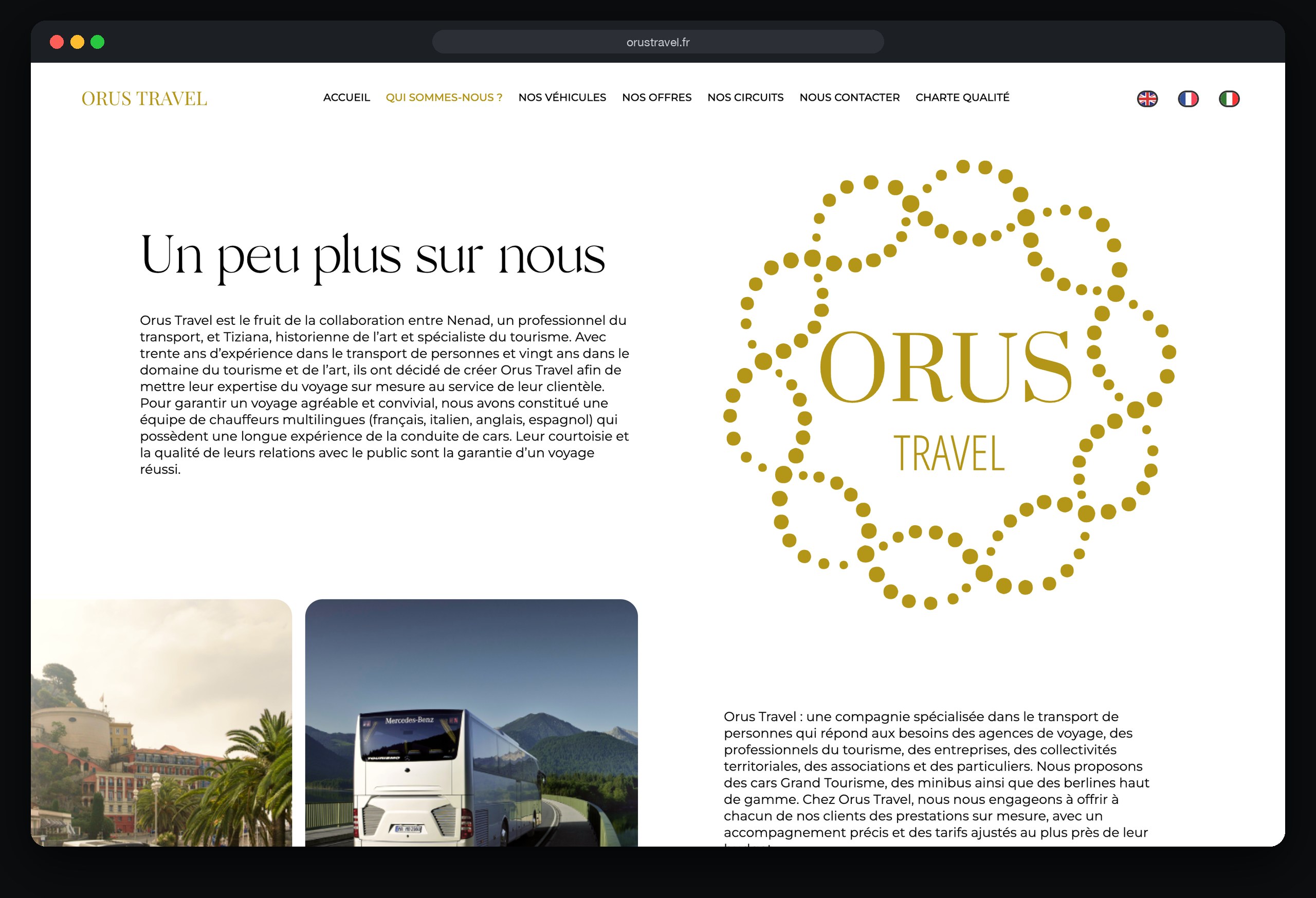 Orus Travel : page Qui sommes nous