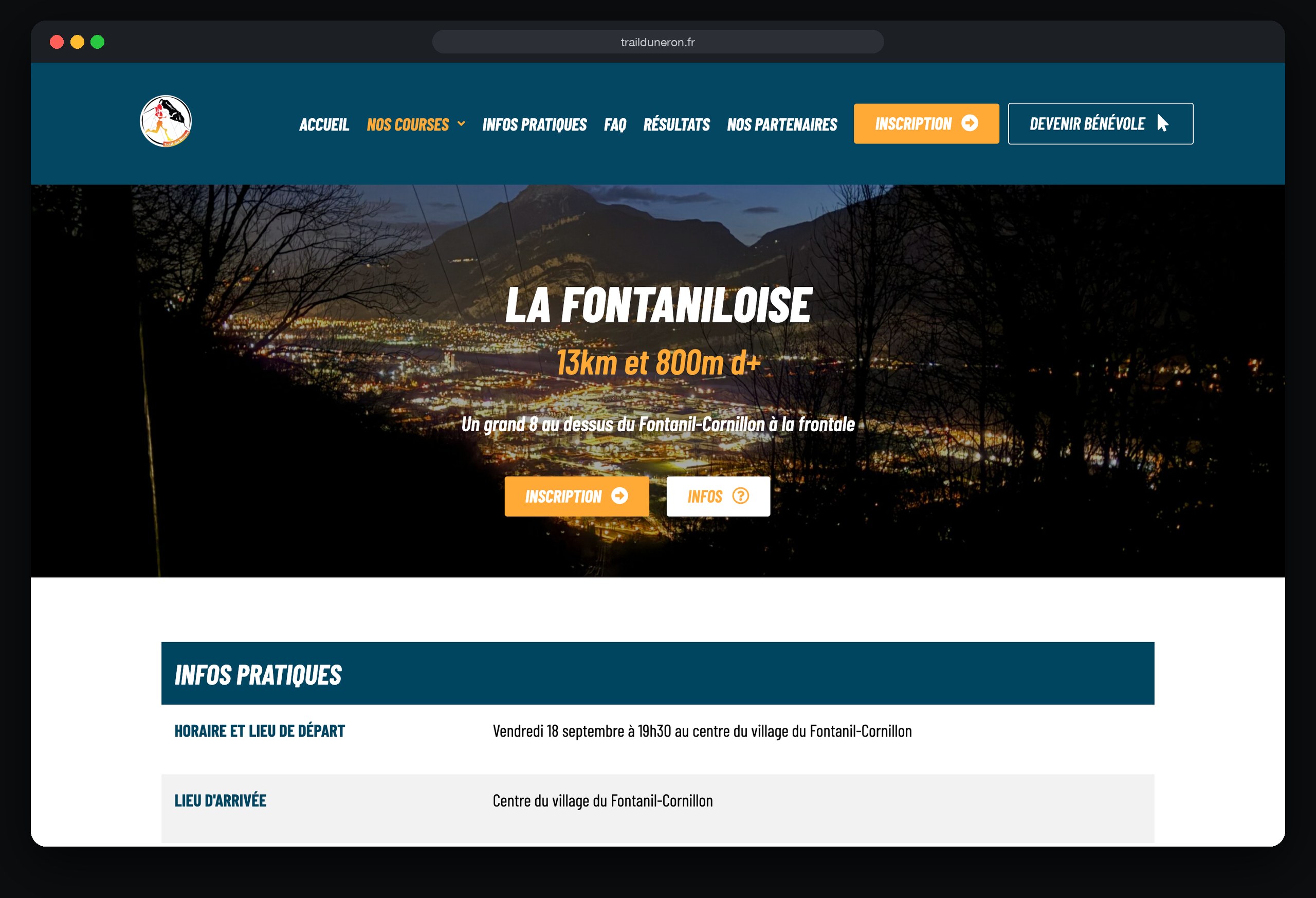 Trail du Néron : page La fontaniloise