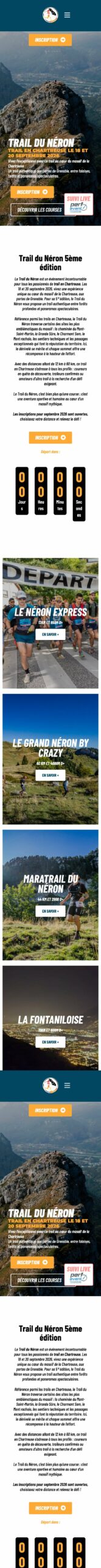Trail du Néron : version mobile