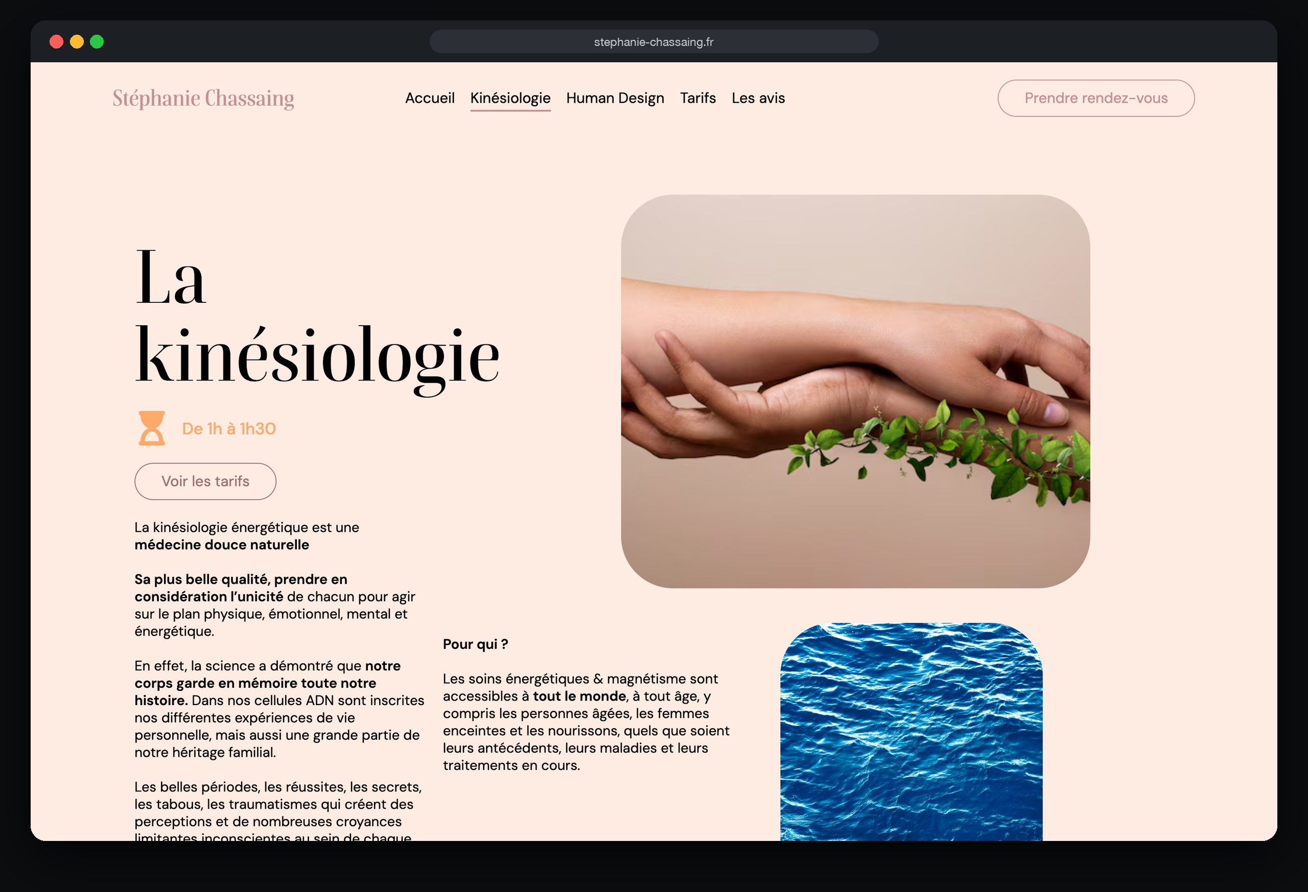 Stéphanie Chassaing : page Kinesiologie