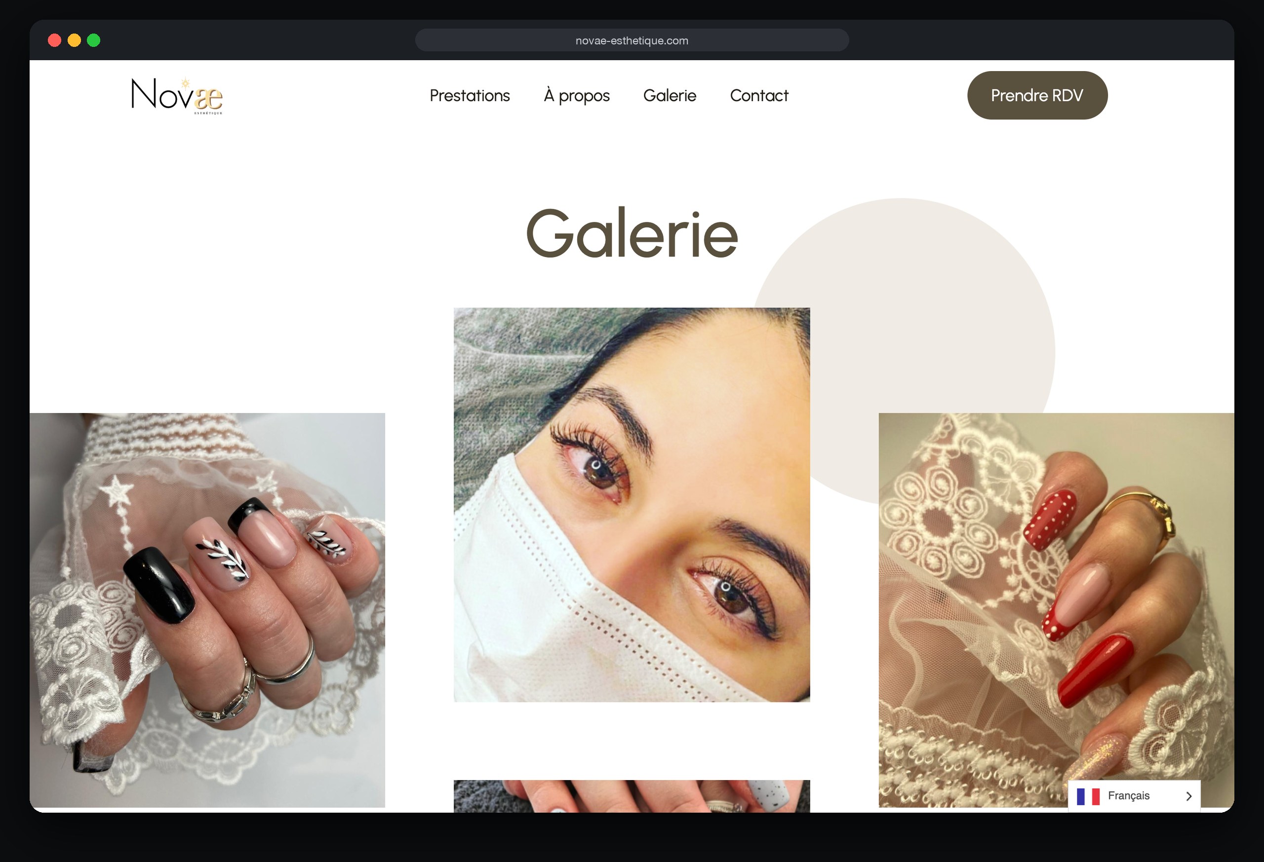 Novae Esthétique : page Galerie