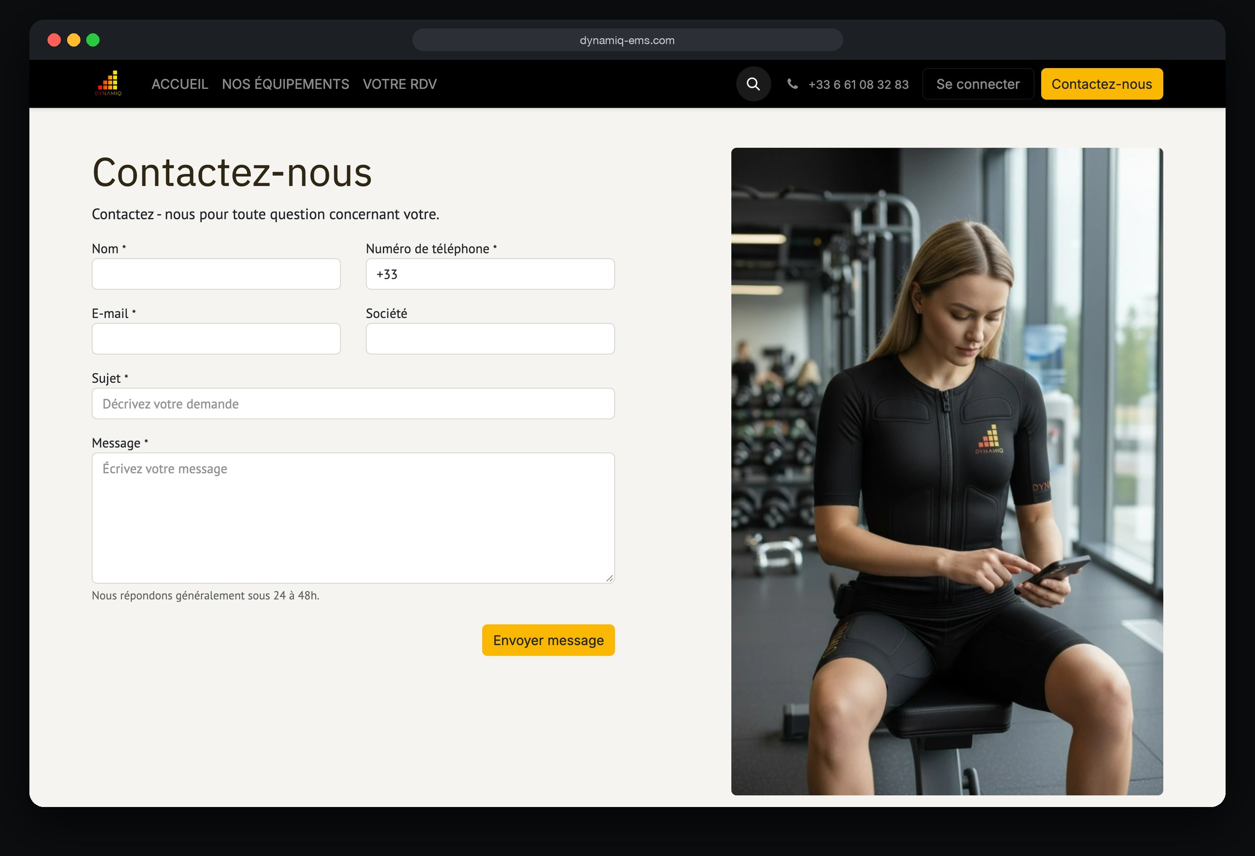 Dynamiq 3 Dynamiq : page Contactus