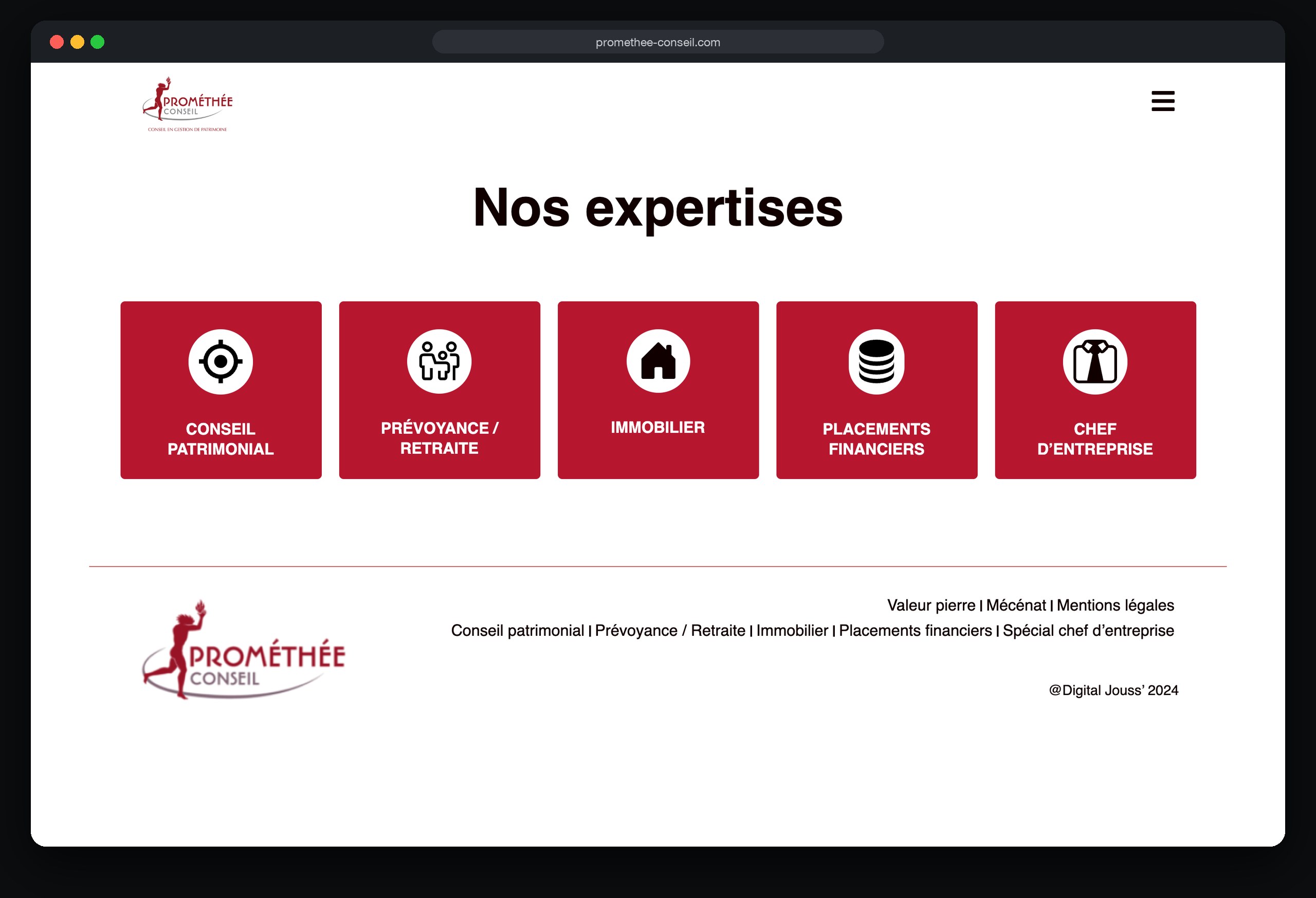 Prométhée Conseil : page Expertises
