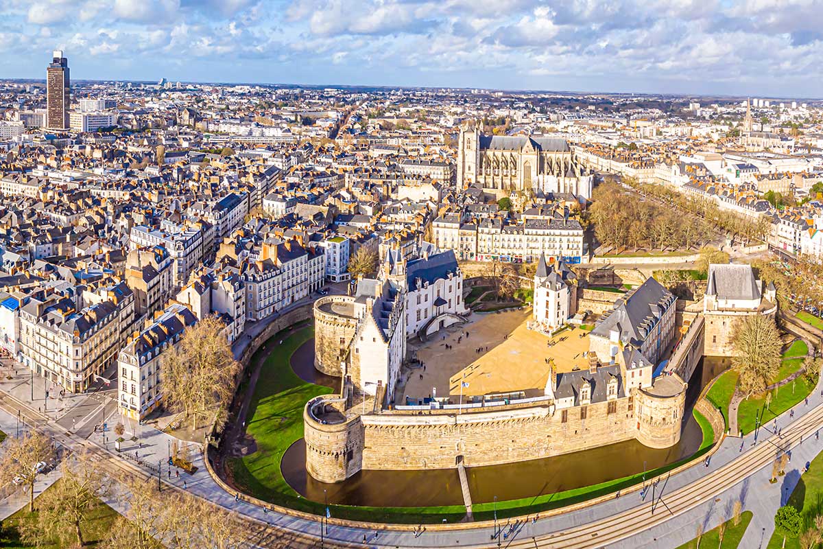 Pays de la Loire — vue aérienne de Nantes