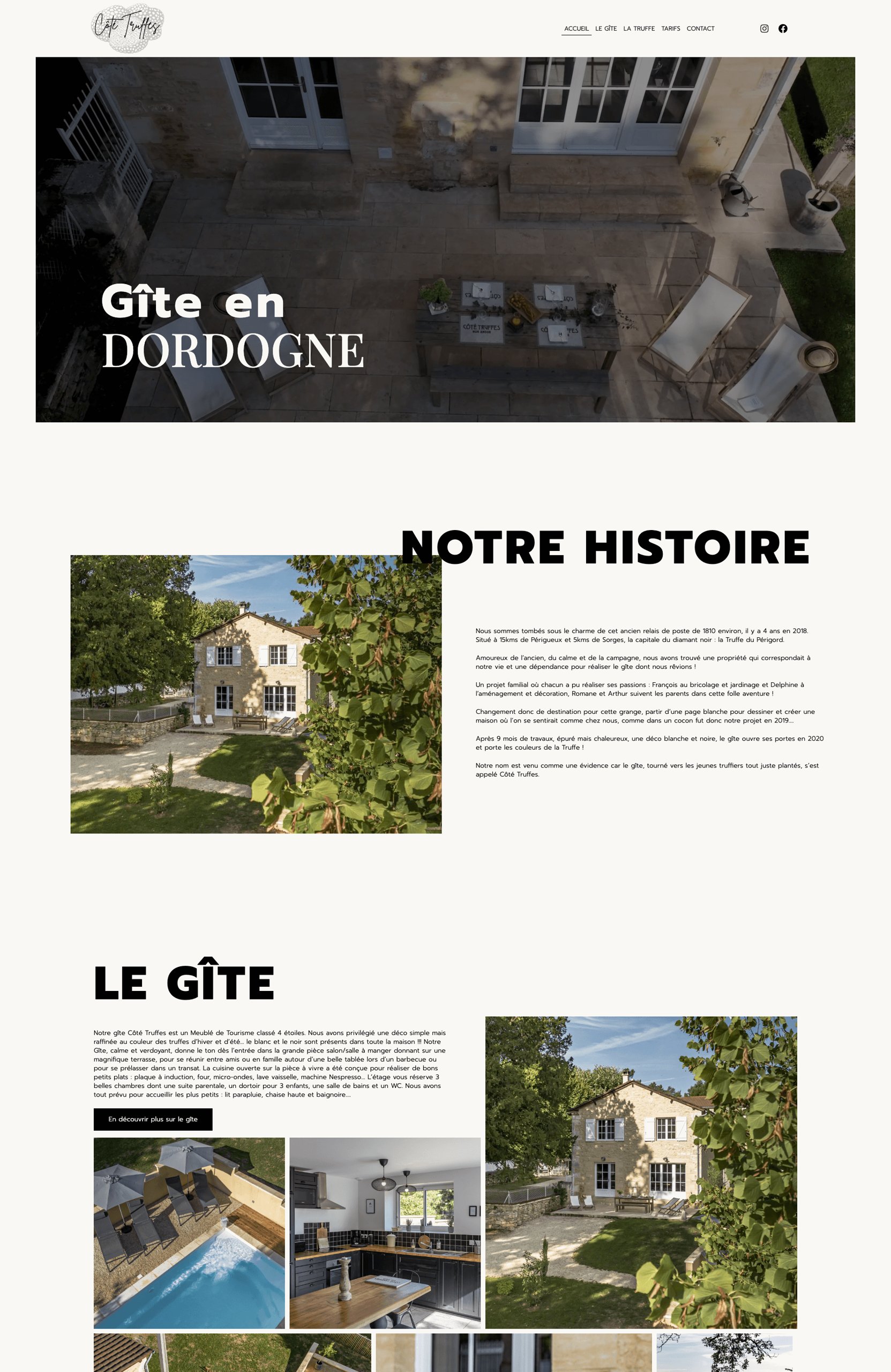 Côté Truffes — accueil Gîte en Dordogne et notre histoire