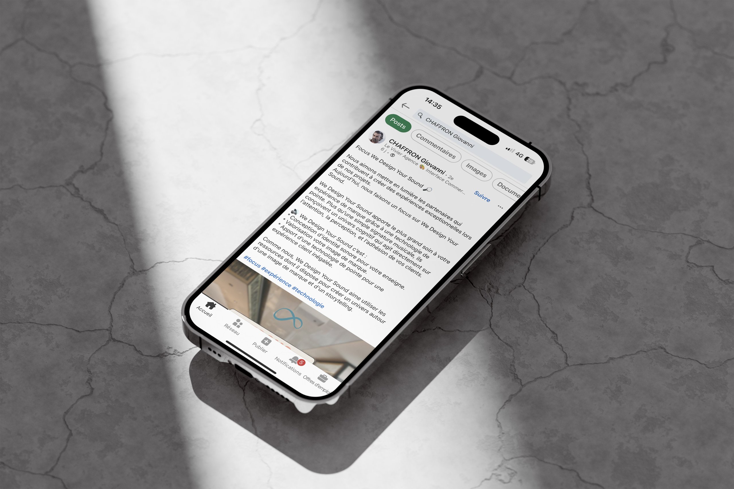 Giovanni Chaffron — publication « Focus We Design Your Sound » sur LinkedIn