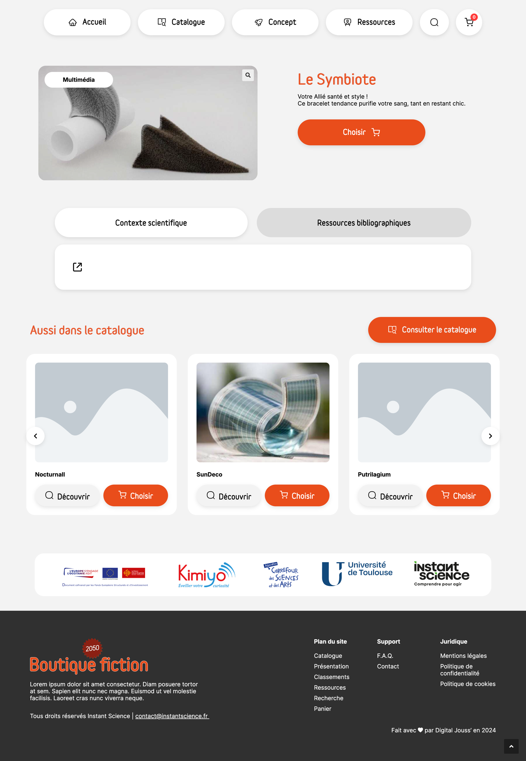 Instant Science — fiche produit Le Symbiote