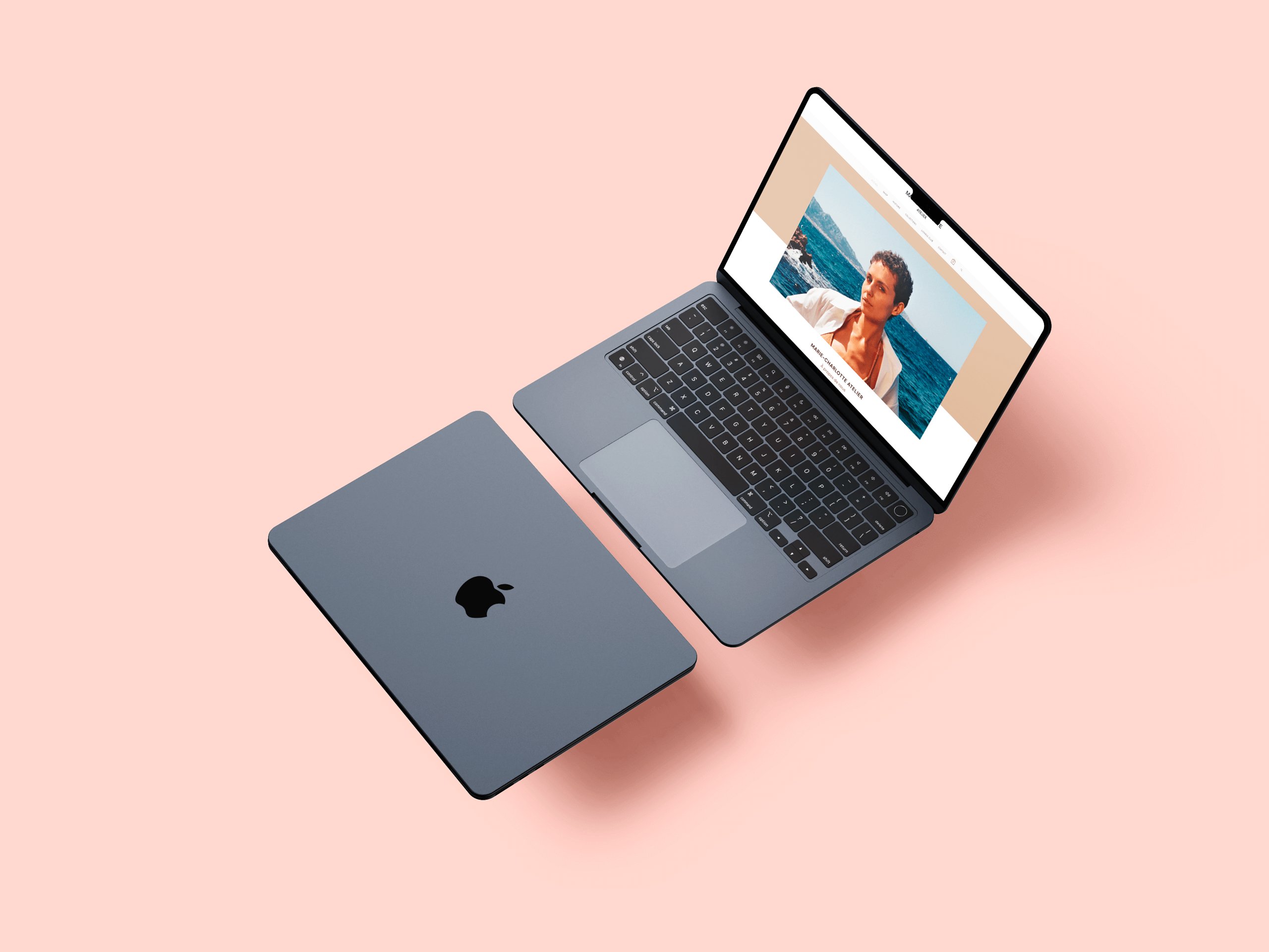 Marie-Charlotte Atelier — boutique en ligne sur un ordinateur portable