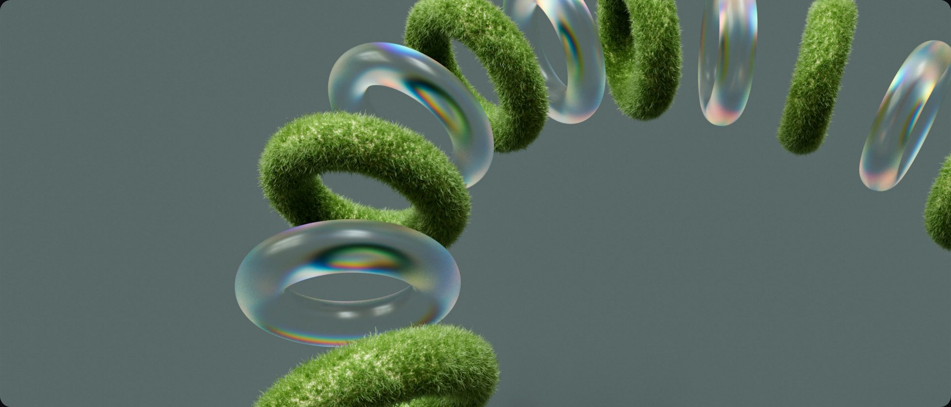 Anneaux végétaux et verre : une vision durable du numérique