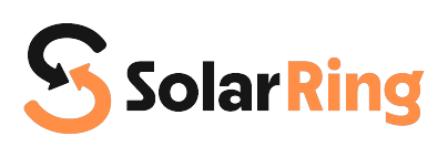 Solar Ring — logo orange et noir