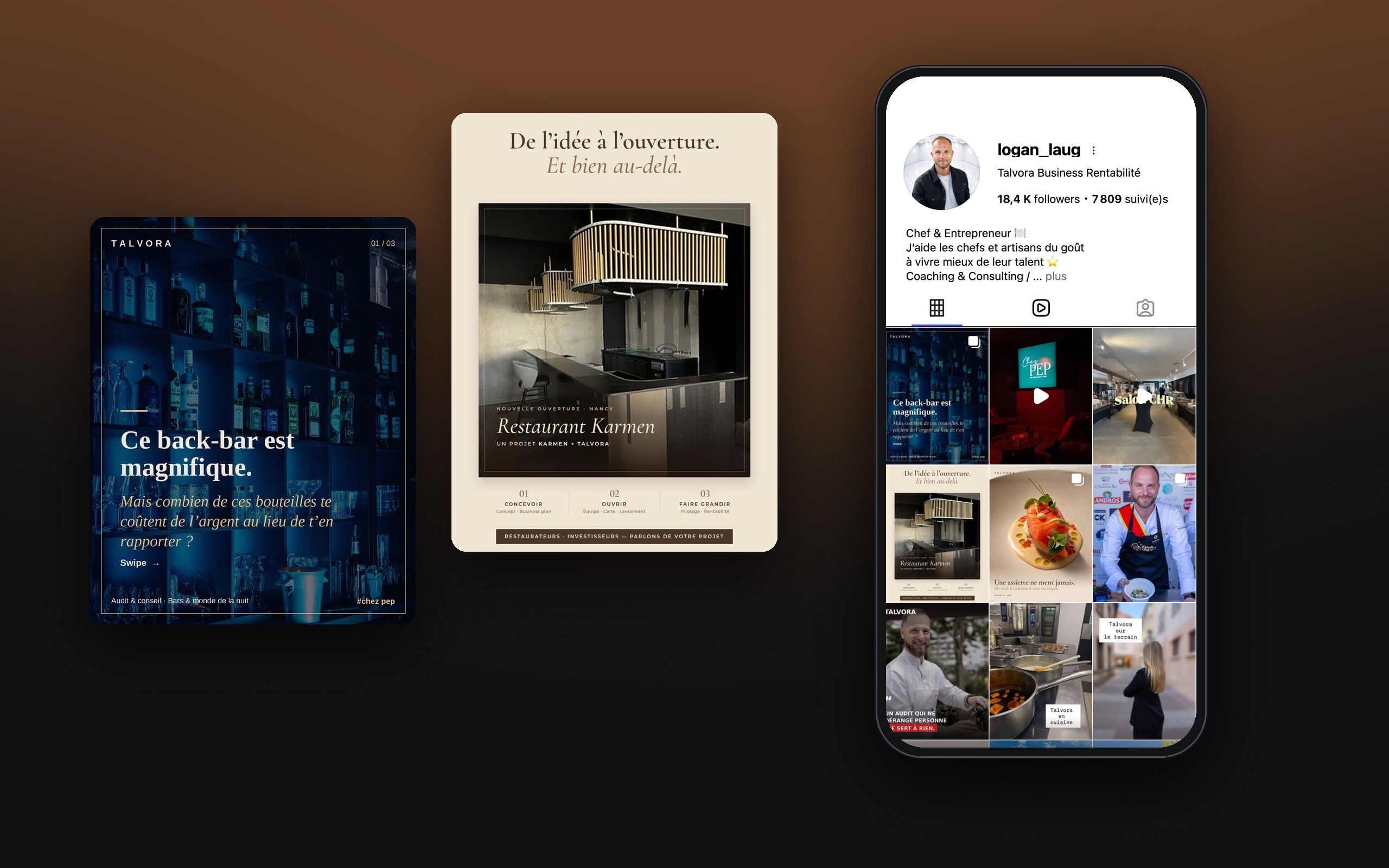 Logan Laug : compte Instagram @logan_laug et publications