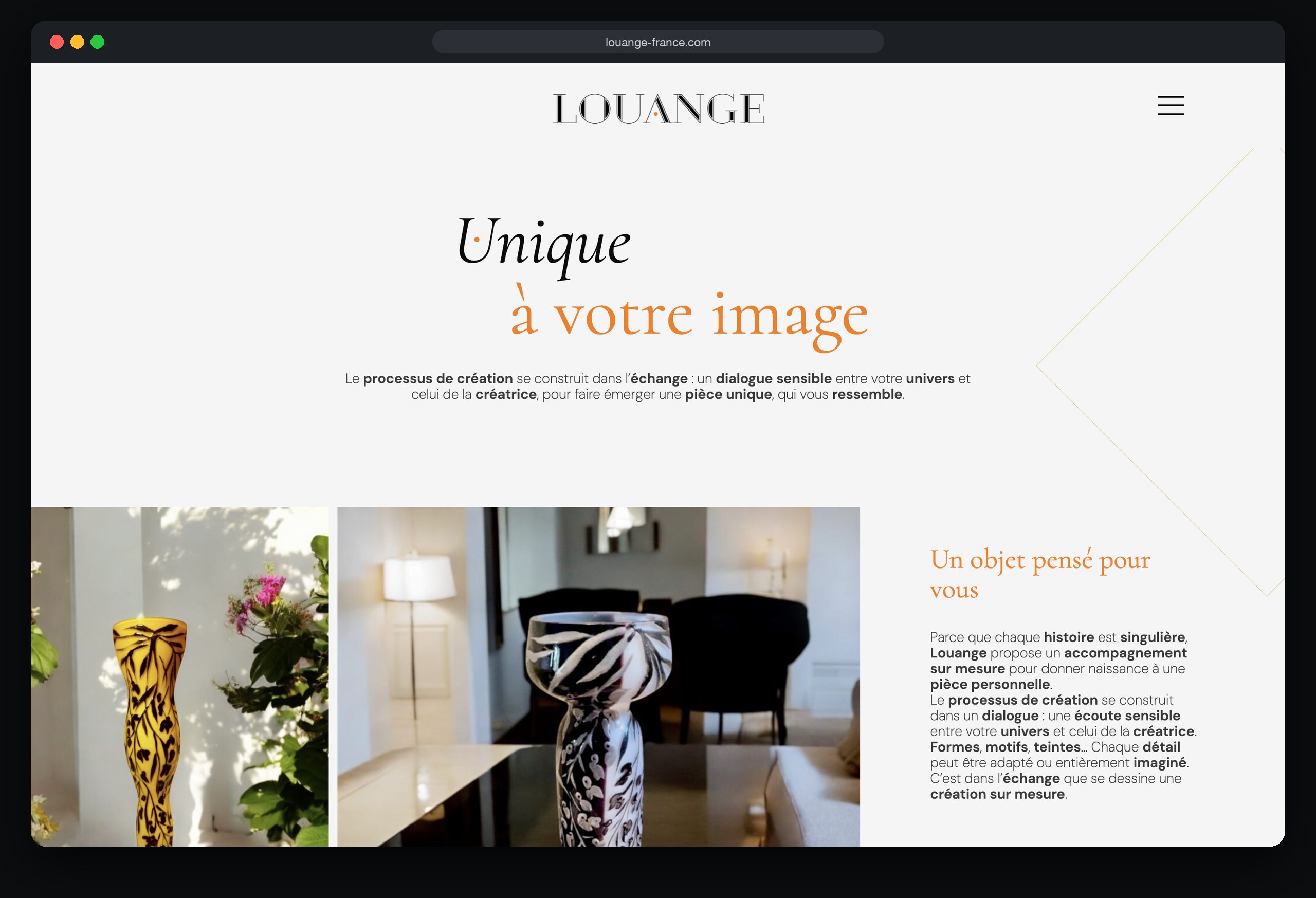 Louange : page Sur mesure