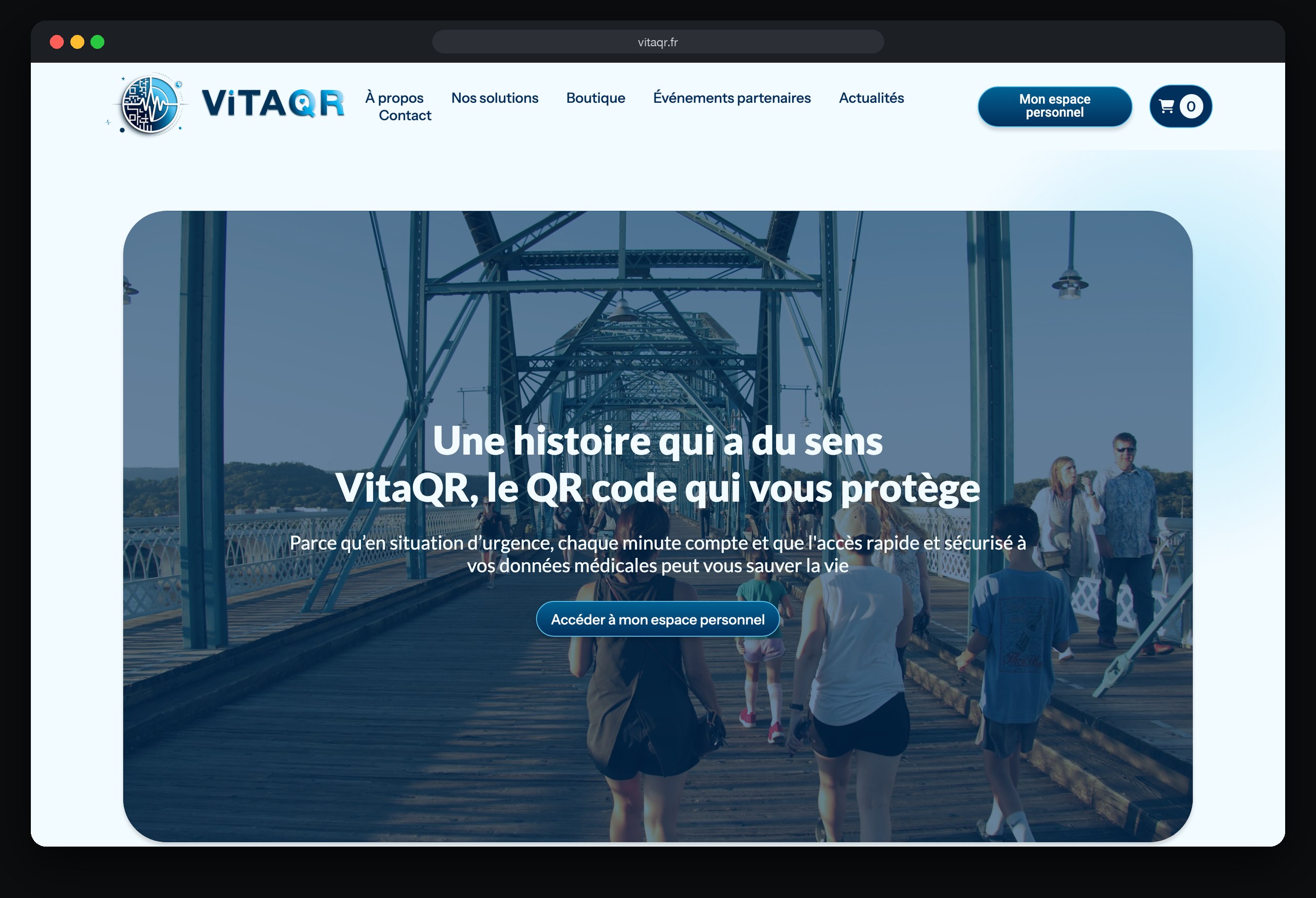Vita QR : page À propos